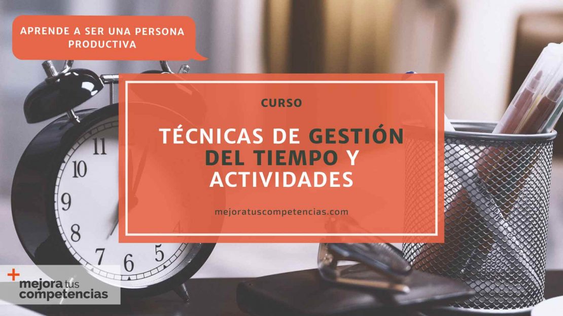 gestión del tiempo y actividades