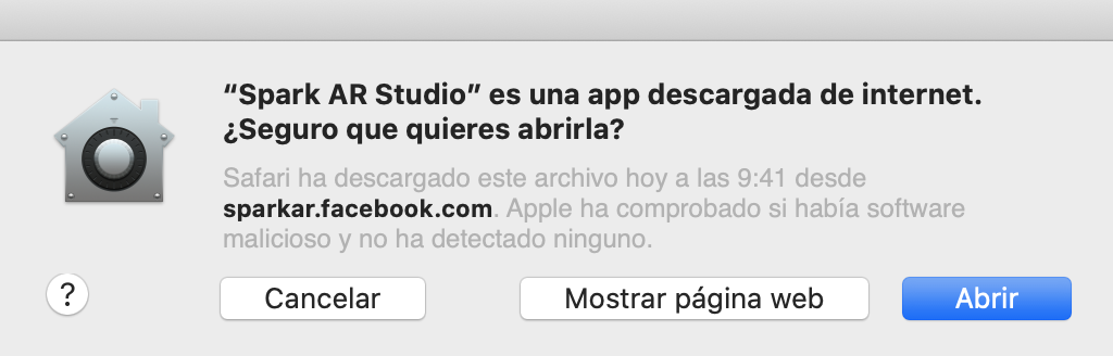 2-abrir instalador spark ar mac