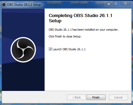 Cuarto paso para instalar OBS en Windows