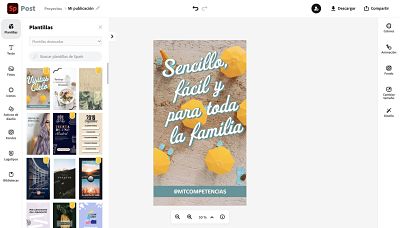 Interfaz spark historia de Instagram