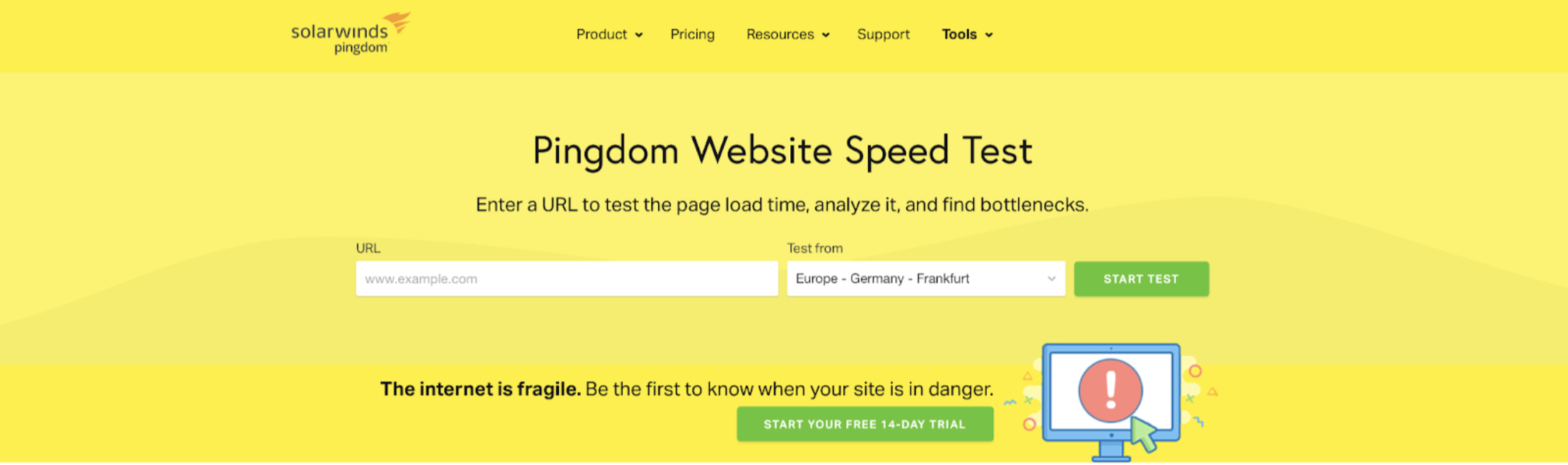 Pingdom Website Speed Test