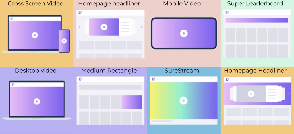 Formatos de publi en Twitch